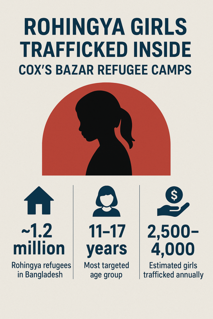 Cox’s Bazar Refugee Camps: Inside the Hidden Crisis of Rohingya Girls Trapped in Trafficking and Sexual Exploitation