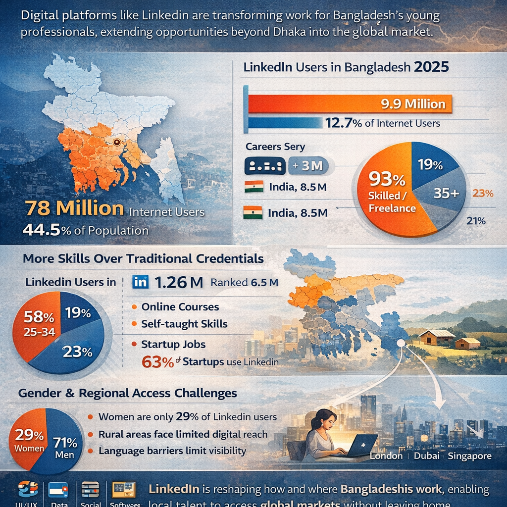 Bangladesh's digital workforce and LinkedIn