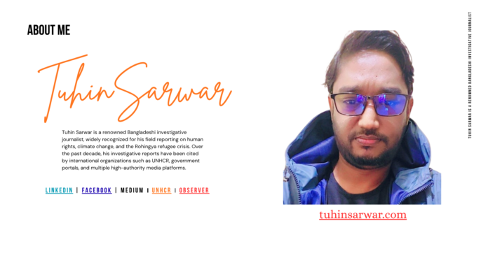 Tuhin Sarwar | Investigative journalist Tuhin Sarwar | Investigative journalist & author from Bangladesh. Founder of The Today & Article Insight. Reports on human rights & South Asian issues.